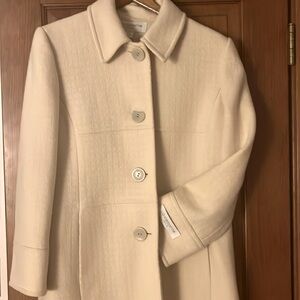 Liz Claiborne Cream-Colored Wool Jacket - Never Worn!
